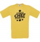 Männer-Shirt bester Chef der Welt, gelb, Größe L