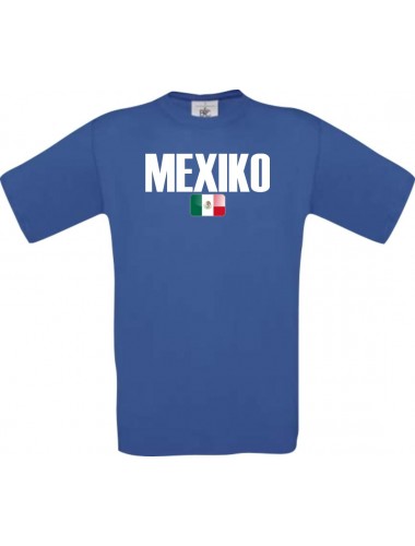 Kinder-Shirt WM Ländershirt Mexico, Farbe royal, Größe 104