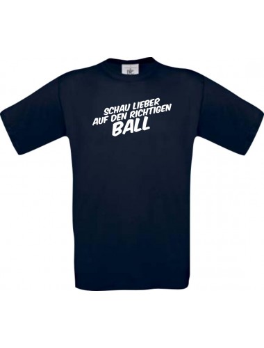 Kinder-Shirt WM, Ländershirt, Schau lieber auf den richtigen Ball, kult, Größe 104-164