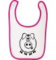 Babylatz Tiere Schwein Eber Sau  , Farbe rosa