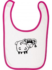 Babylatz Tiere Schaf Schäfchen , Farbe rosa