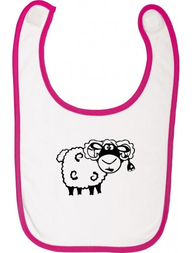 Babylatz Tiere Schaf Schäfchen , Farbe rosa