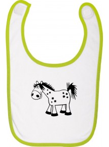 Babylatz Tiere Pferd Pony , Farbe lime