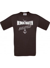 Männer-Shirt Heimathafen Bielefeld  kult, braun, Größe L