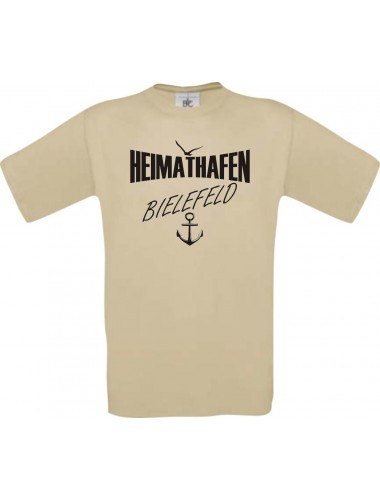 Männer-Shirt Heimathafen Bielefeld  kult, khaki, Größe L