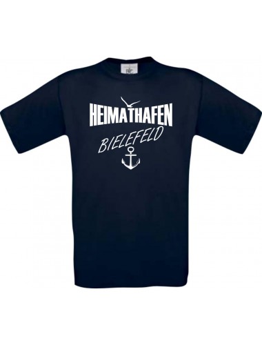 Männer-Shirt Heimathafen Bielefeld  kult, navy, Größe L