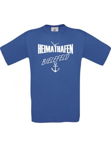 Männer-Shirt Heimathafen Bielefeld  kult, royal, Größe L