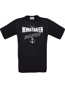 Männer-Shirt Heimathafen Bielefeld  kult, schwarz, Größe L