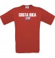 Man T-Shirt Fußball Ländershirt Costa Rica, Größe: S- XXXL