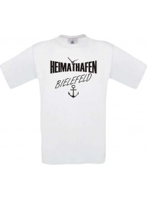Männer-Shirt Heimathafen Bielefeld  kult, weiss, Größe L