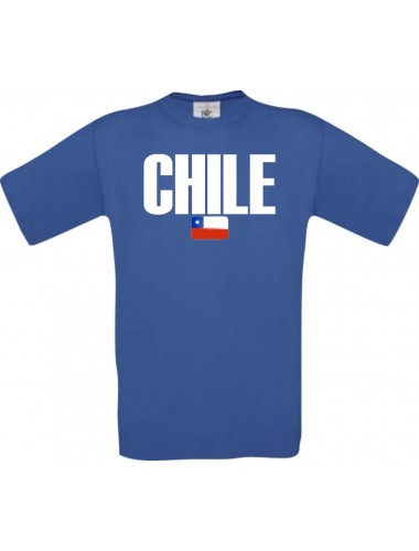 Man T-Shirt Fußball Ländershirt Chile, Größe: S- XXXL