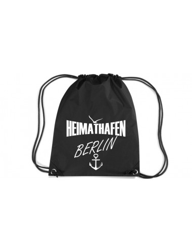 Premium Gymsac Heimathafen Berlin, black