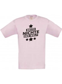 Kinder-Shirt beste Nichte der Welt Farbe rosa, Größe 104