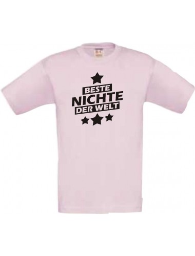 Kinder-Shirt beste Nichte der Welt Farbe rosa, Größe 104