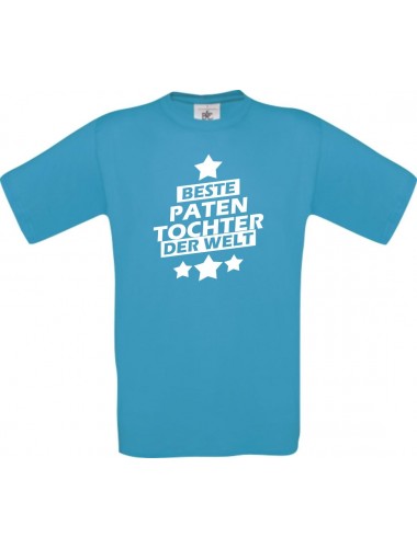 Kinder-Shirt beste Patentochter der Welt Farbe atoll, Größe 104