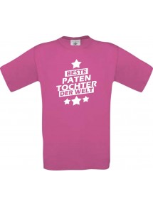 Kinder-Shirt beste Patentochter der Welt Farbe pink, Größe 104