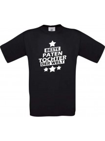 Kinder-Shirt beste Patentochter der Welt Farbe schwarz, Größe 104