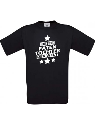Kinder-Shirt beste Patentochter der Welt Farbe schwarz, Größe 104