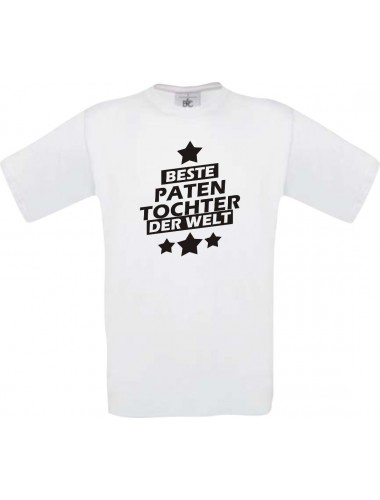Kinder-Shirt beste Patentochter der Welt Farbe weiss, Größe 104
