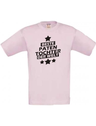 Kinder-Shirt beste Patentochter der Welt Farbe rosa, Größe 104