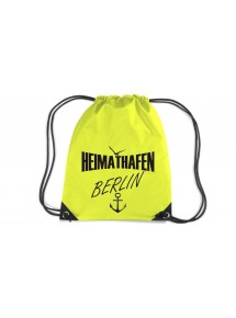 Premium Gymsac Heimathafen Berlin, fluorescentyellow