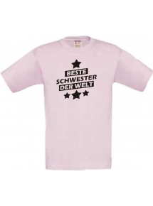 Kinder-Shirt beste Schwester der Welt Farbe rosa, Größe 104