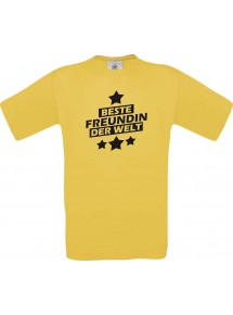 Kinder-Shirt beste Freundin der Welt Farbe gelb, Größe 104