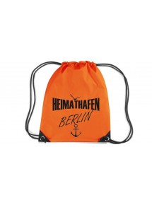 Premium Gymsac Heimathafen Berlin, orange