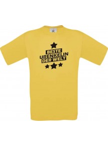 Kinder-Shirt beste Urenkelin der Welt Farbe gelb, Größe 104