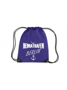 Premium Gymsac Heimathafen Berlin, purple