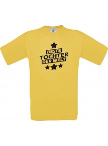 Kinder-Shirt beste Tochter der Welt Farbe gelb, Größe 104