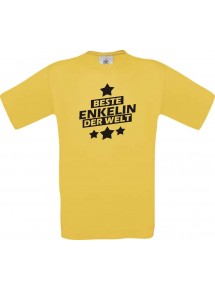 Kinder-Shirt beste Enkelin der Welt Farbe gelb, Größe 104