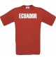 Man T-Shirt Fußball Ländershirt Ecuador, Größe: S- XXXL