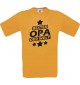 Kinder-Shirt bester Opa der Welt Farbe orange, Größe 104