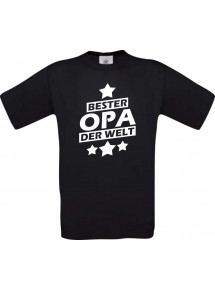 Kinder-Shirt bester Opa der Welt Farbe schwarz, Größe 104
