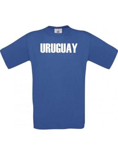 Man T-Shirt Fußball Ländershirt Uruguay, Größe: S- XXXL