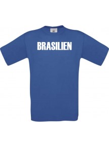 Man T-Shirt Fußball Ländershirt Brasilien, Größe: S- XXXL
