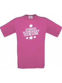 Kinder-Shirt bester Schwager der Welt Farbe pink, Größe 104