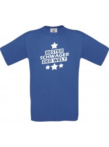 Kinder-Shirt bester Schwager der Welt Farbe royalblau, Größe 104