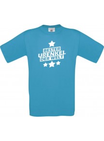 Kinder-Shirt bester Urenkel der Welt Farbe atoll, Größe 104
