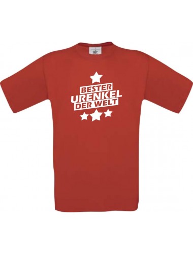 Kinder-Shirt bester Urenkel der Welt Farbe rot, Größe 104