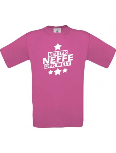 Kinder-Shirt bester Neffe der Welt Farbe pink, Größe 104