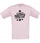 Kinder-Shirt bester Neffe der Welt Farbe rosa, Größe 104