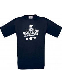 Kinder-Shirt bester Kollege der Welt Farbe blau, Größe 104