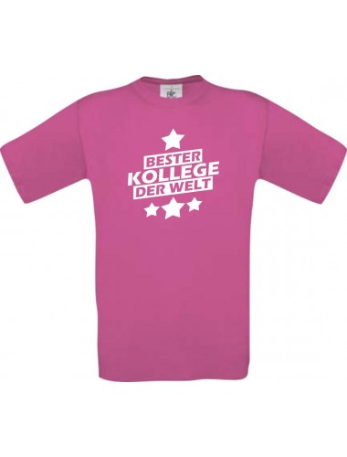 Kinder-Shirt bester Kollege der Welt Farbe pink, Größe 104