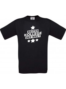 Kinder-Shirt bester Kollege der Welt Farbe schwarz, Größe 104