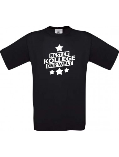 Kinder-Shirt bester Kollege der Welt Farbe schwarz, Größe 104