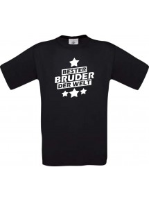 Kinder-Shirt bester Bruder der Welt Farbe schwarz, Größe 104