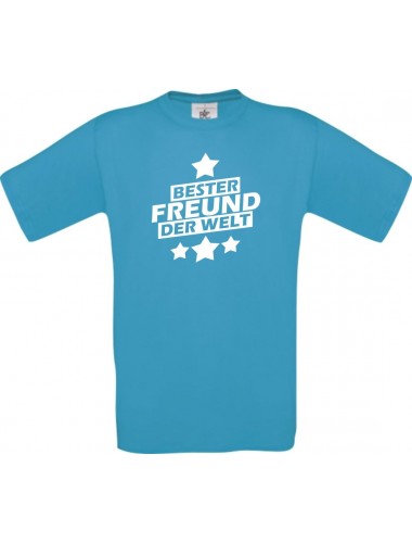Kinder-Shirt bester Freund der Welt Farbe atoll, Größe 104