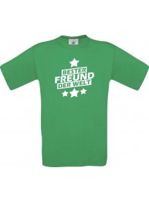 Kinder-Shirt bester Freund der Welt Farbe kellygreen, Größe 104
